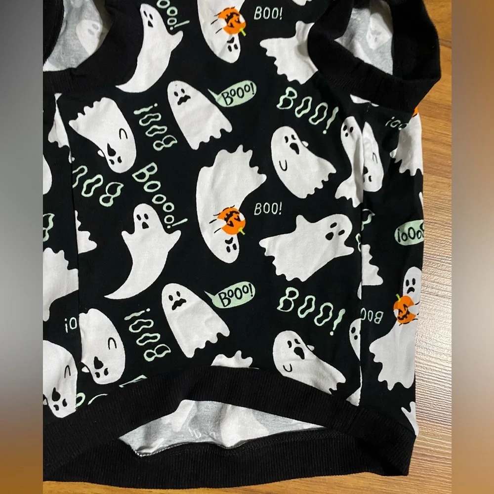 Old Navy Halloween Print Jersey Knit T-Shirt for Pets Dogs Ghost Boo Size Medium